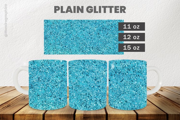 Plain Glitter Mug Wrap Sublimation |11oz, 12oz & 15oz