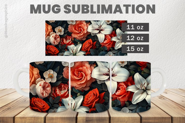 Cute Flower Sublimation |11oz, 12oz & 15oz