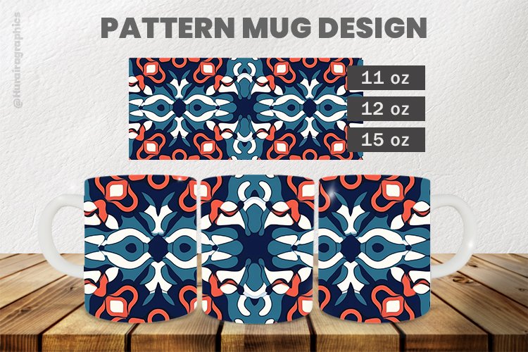 Pattern Mug Wrap Sublimation |11oz, 12oz & 15oz