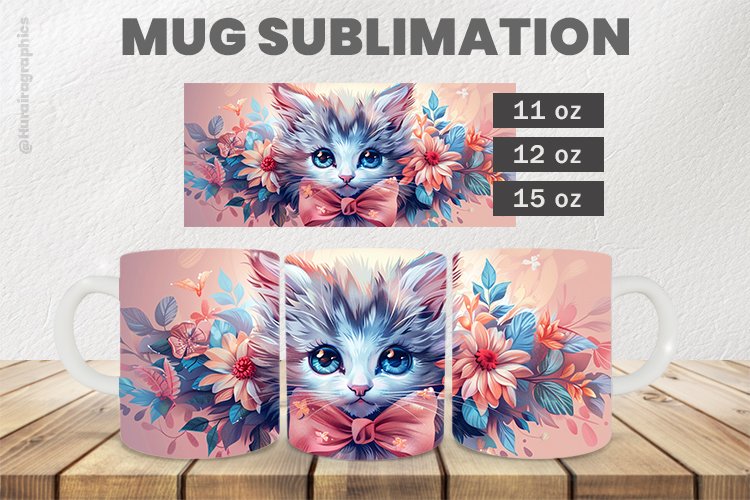 Cute Cat Sublimation |11oz, 12oz & 15oz