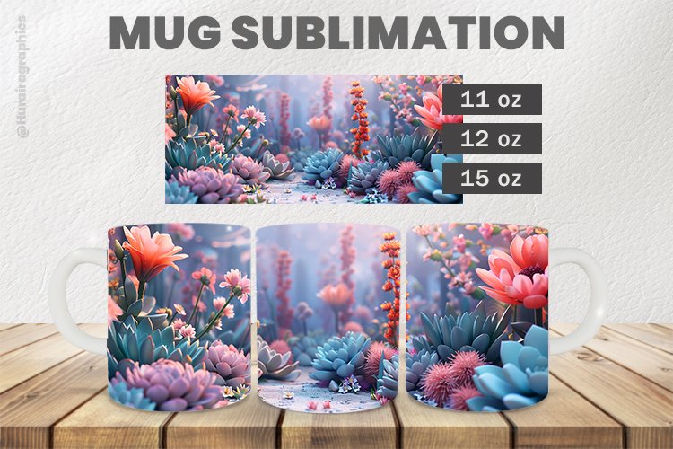 Cute Flower Sublimation |11oz, 12oz & 15oz