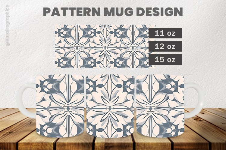Pattern Mug Wrap Sublimation |11oz, 12oz & 15oz