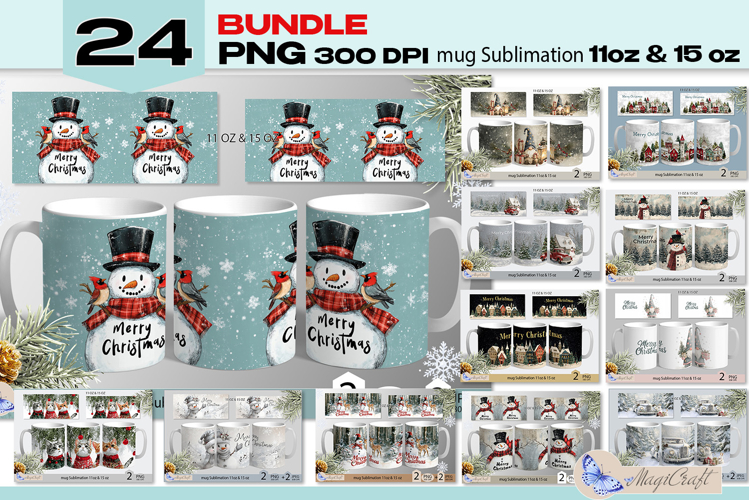 Mug Christmas Sublimation| Design Mug Wrap 11oz 15oz |Gnomes