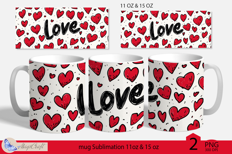 LOVE mug wrap Sublimation|LOVE mug 11oz 15oz| love decor