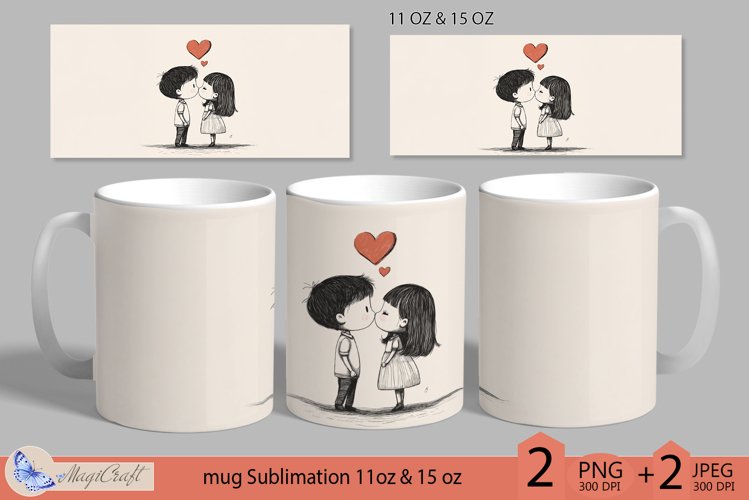 LOVE mug wrap Sublimation|LOVE mug 11oz 15oz| heart decor