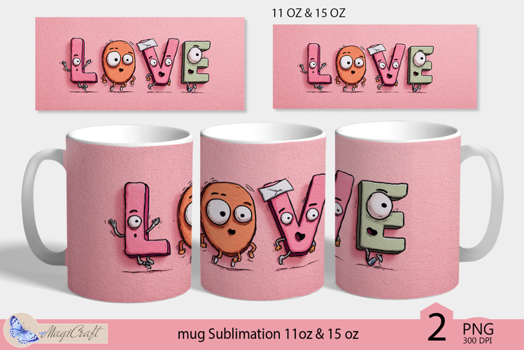 LOVE mug wrap Sublimation|funny love design mug| love decor