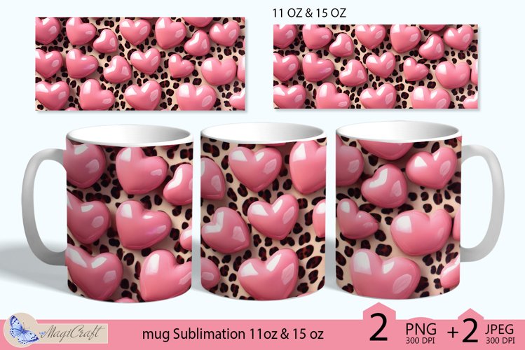Pink Hearts Clipart Image 20