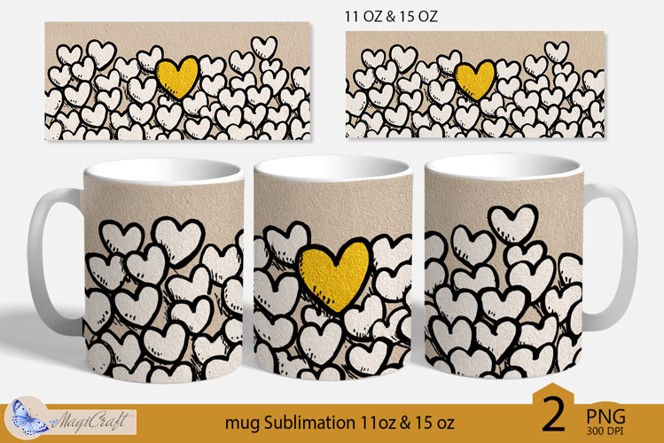 Valentines day mug Sublimation|hearts mug 11oz 15oz| hearts