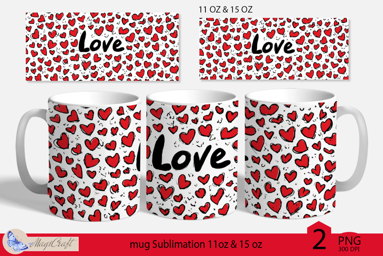 LOVE mug wrap Sublimation|LOVE mug 11oz 15oz| love decor