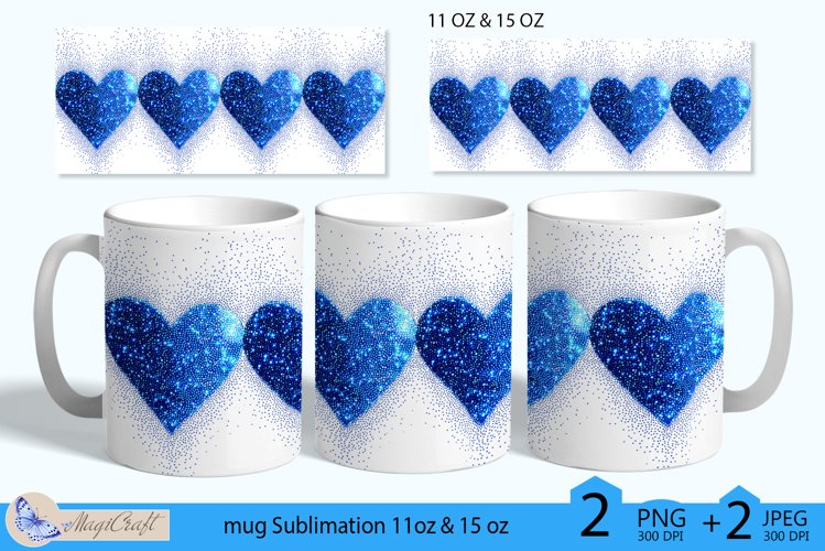 Blue Heart Clipart Image 5