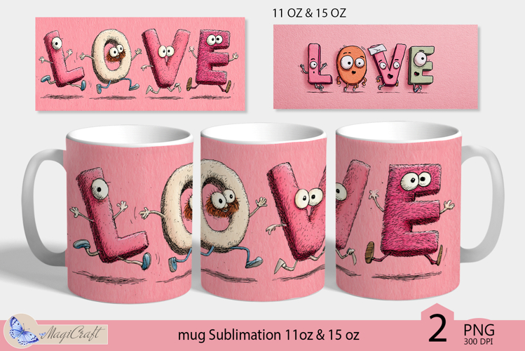 LOVE mug wrap Sublimation|funny love design mug| love decor