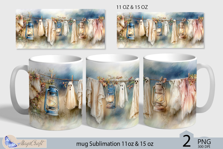 Halloween ghost mug Sublimation|Pumpkin mug 11oz 15oz| fall
