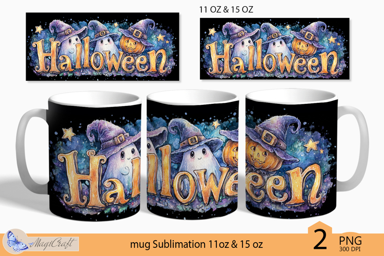 Ghost Mug Wrap Sublimation|Halloween print|31 october poison