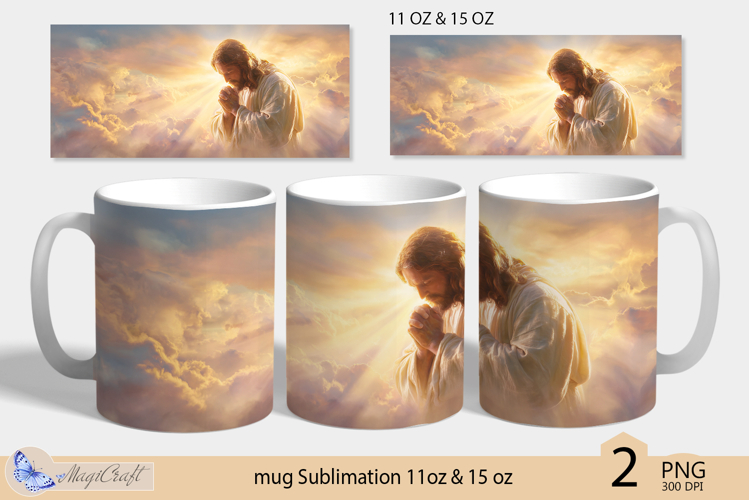 Jesus mug wrap Sublimation| Happy Easter mug 11oz 15oz