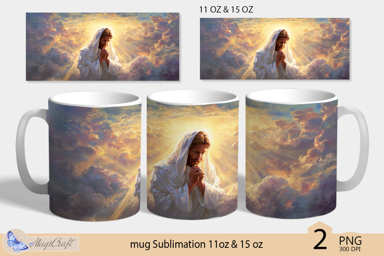 Jesus mug wrap Sublimation| Happy Easter mug 11oz 15oz