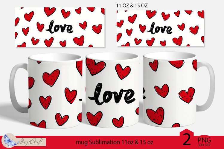 LOVE mug wrap Sublimation|LOVE mug 11oz 15oz| love decor