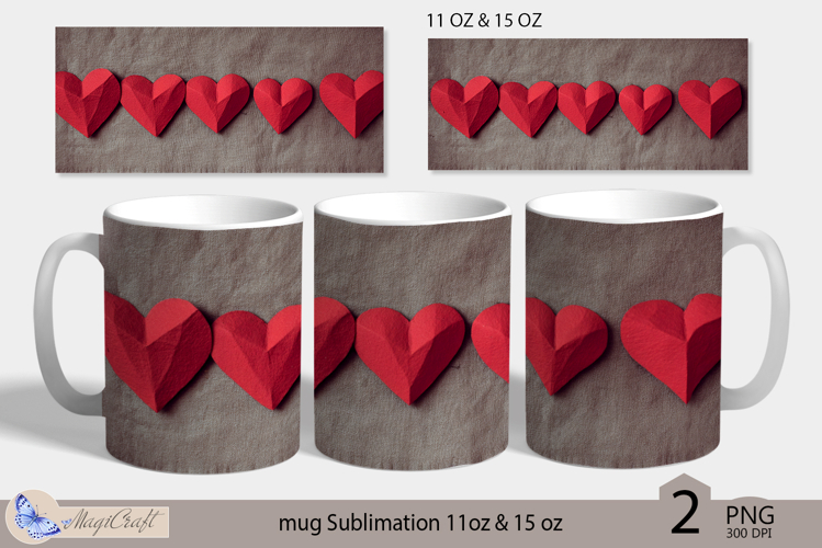 Valentines day mug Sublimation|hearts mug 11oz 15oz| love