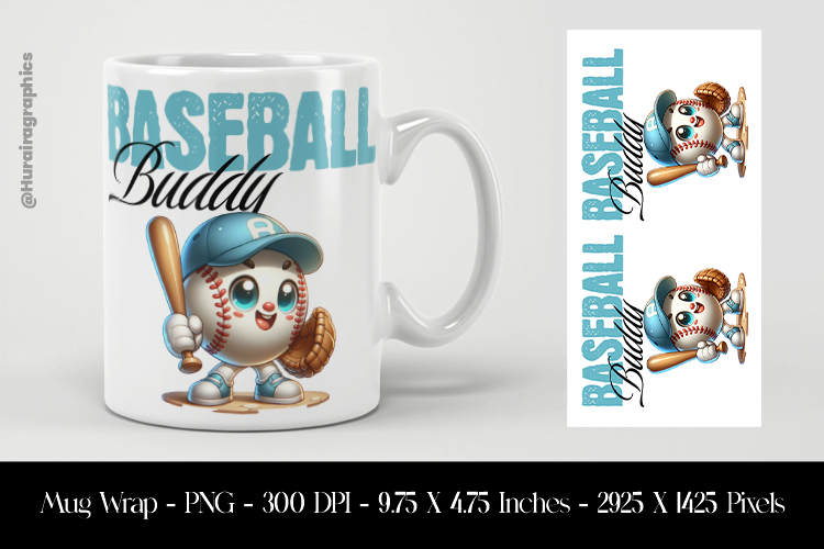 Basket Ball Buddy Mug Wrap Sublimation Design PNG