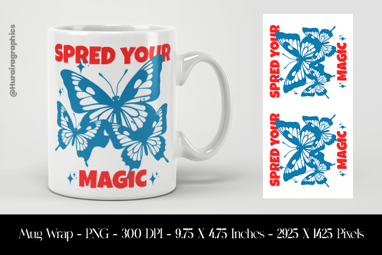 Speed Your Magic Mug Wrap Sublimation Design PNG