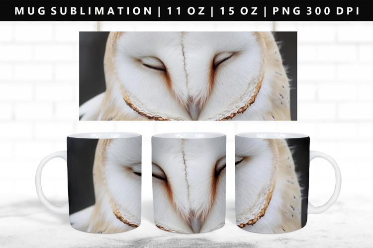 Owl 11oz, 15oz Mug Sublimation | Mug Wrap PNG