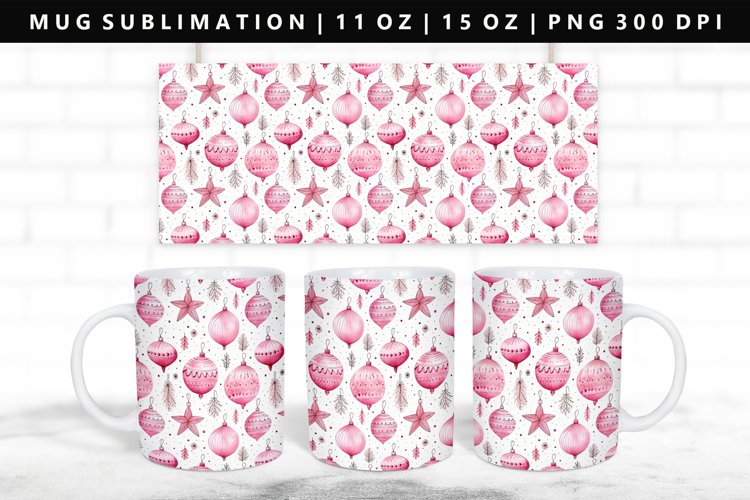 Christmas 11oz, 15oz Mug Sublimation | Mug Wrap PNG
