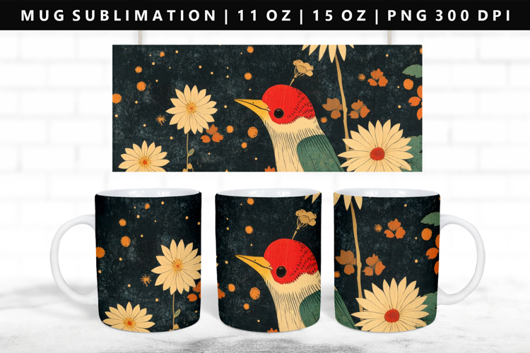 Hanafuda 11oz, 15oz Mug Sublimation | Mug Wrap PNG