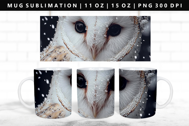 Owl 11oz, 15oz Mug Sublimation | Mug Wrap PNG