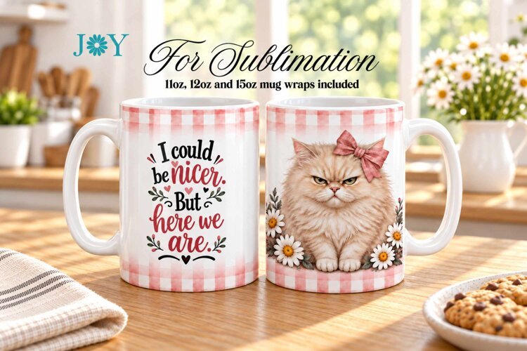 SARCASTIC QUOTE SUBLIMATION MUG DESIGN, COFFEE MUG WRAP example image 1