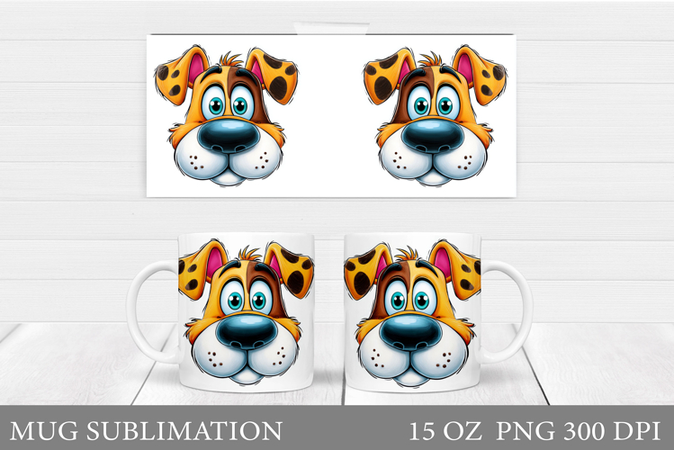 Cute Dog Mug Sublimation. Cute Dog Sublimation