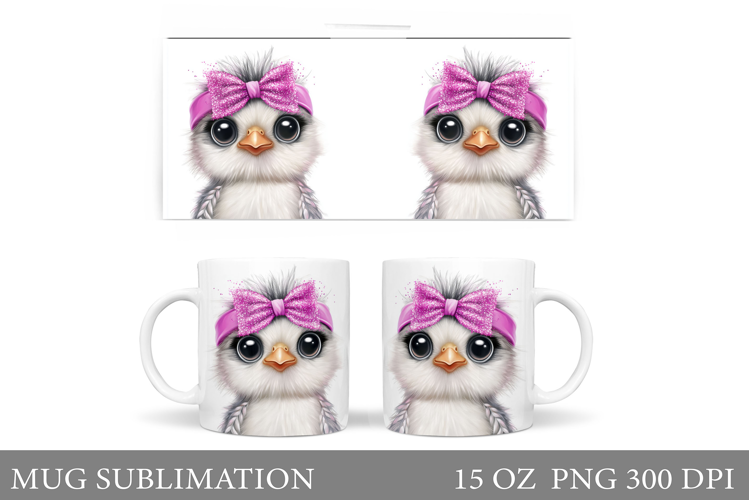 Bird Mug Sublimation. Cute Bird Sublimation