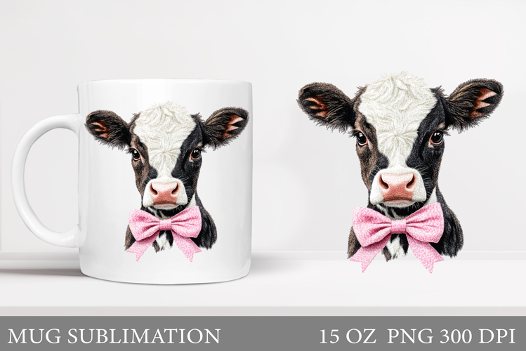 Cute Cow Mug Design. Cute Cow Mug Sublimation