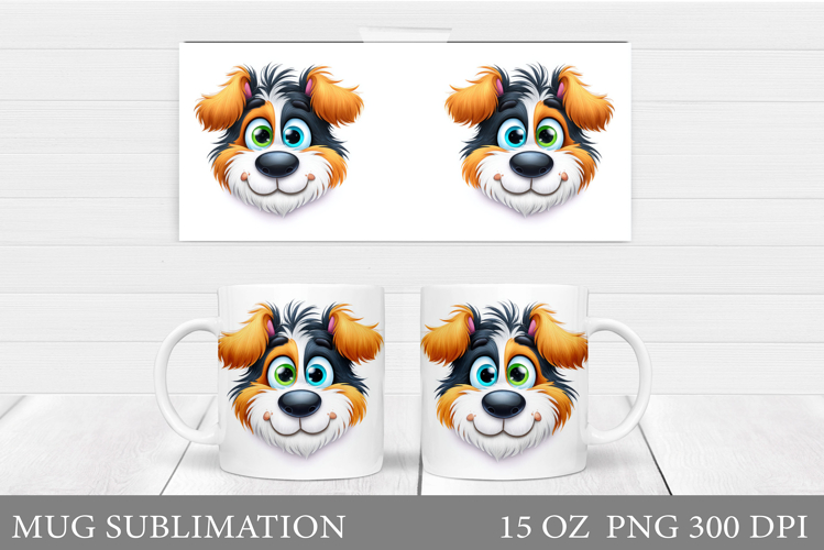 Cute Dog Mug Sublimation. Funny Dog Sublimation