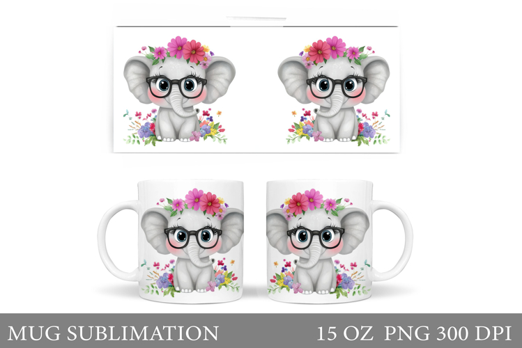 Cute Elephant Clipart Image 8