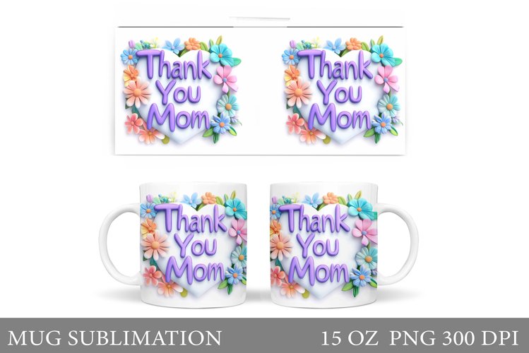 Mother's Day Mug Sublimation. Mother's Day Sublimation example image 1