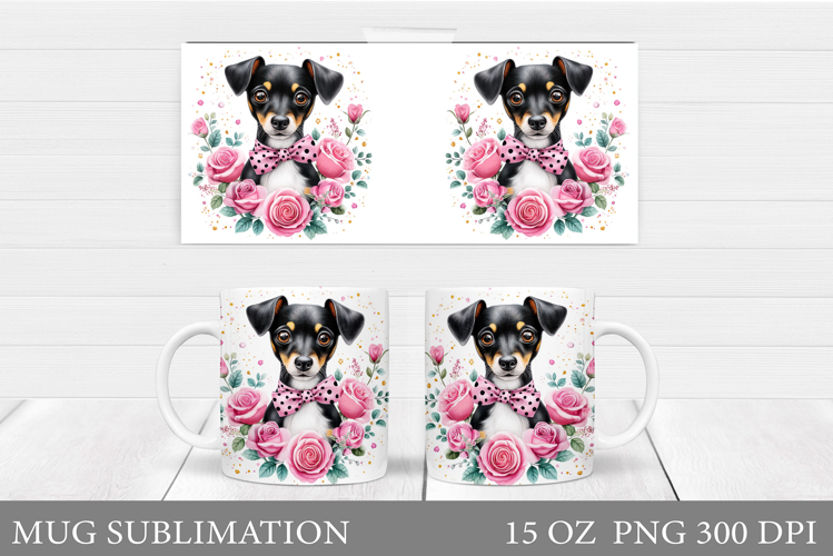 Cute Dog Mug Sublimation. Cute Dog Sublimation