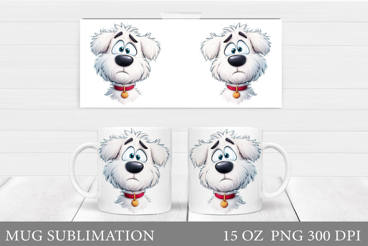 Cute Dog Mug Sublimation. Cute Dog Sublimation