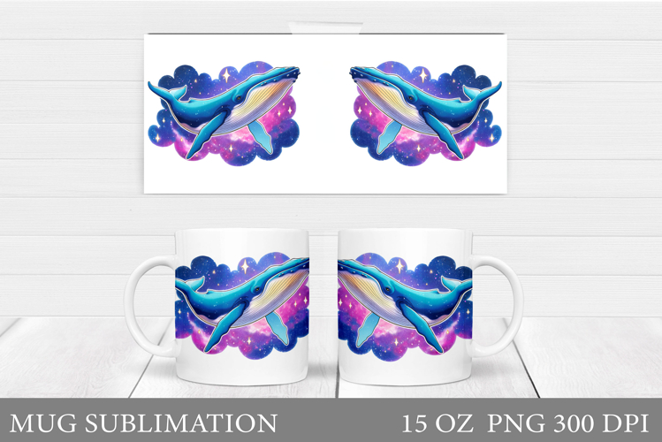 Whale Mug Sublimation. Sea Mug Design