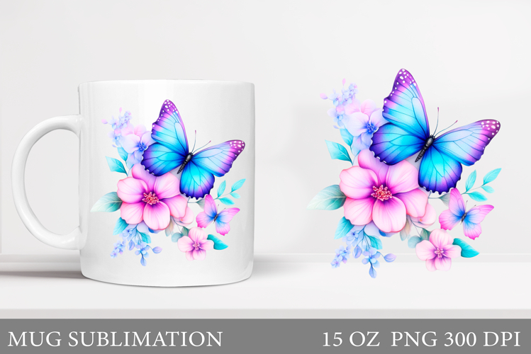 Watercolor Butterfly Clipart Image 6
