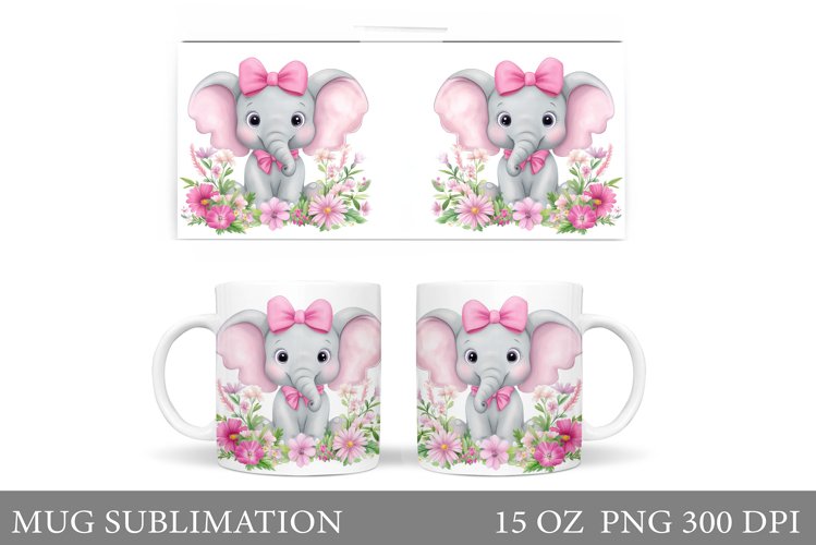 Cute Elephant Clipart Image 3