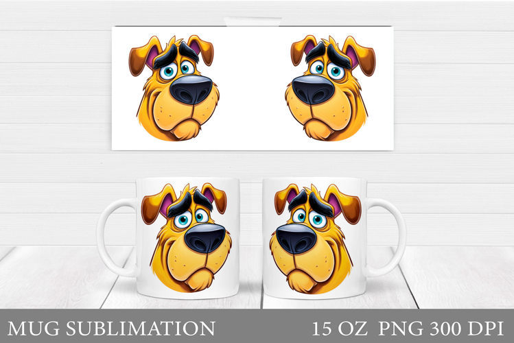Cute Dog Mug Sublimation. Cute Dog Sublimation