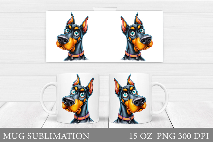 Cute Dog Mug Sublimation. Cute Dog Sublimation