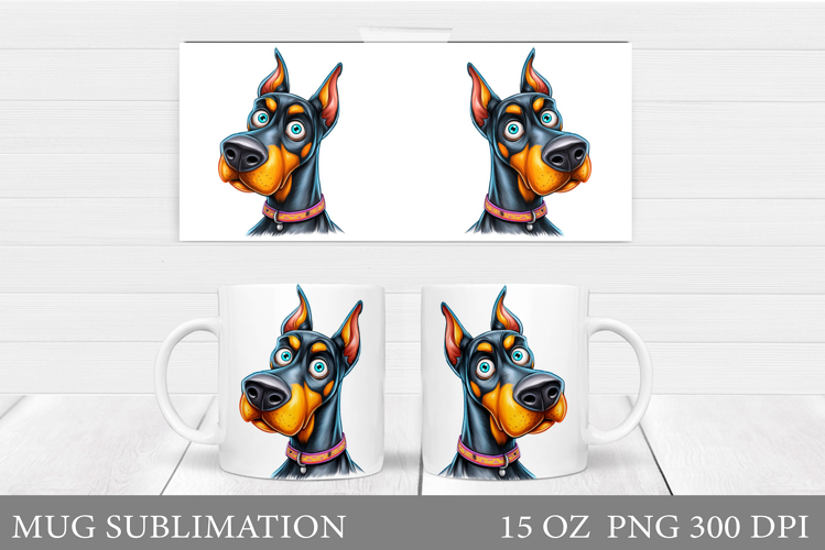 Cute Dog Mug Sublimation. Cute Dog Sublimation
