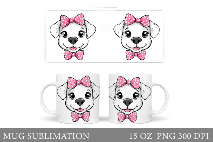 Cute Dog Mug Sublimation. Cute Dog Sublimation