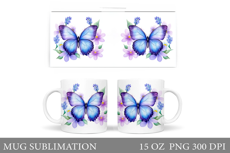Butterfly Mug Design. Butterfliy Mug Sublimation