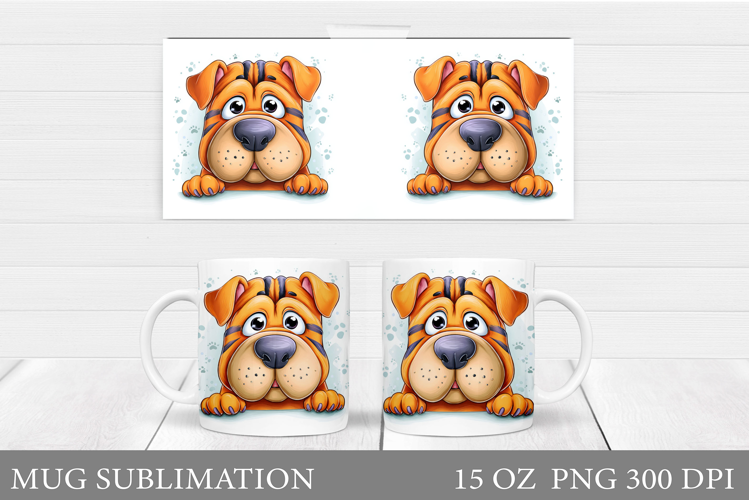Cute Dog Mug Sublimation. Funny Dog Sublimation