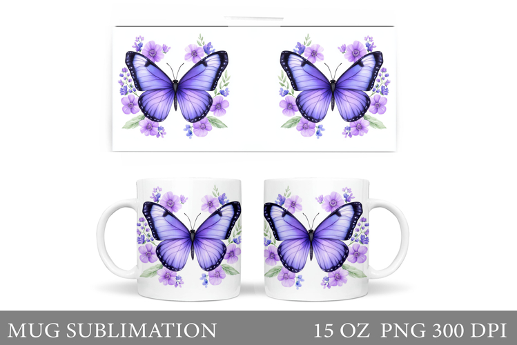 Watercolor Butterfly Clipart Image 9
