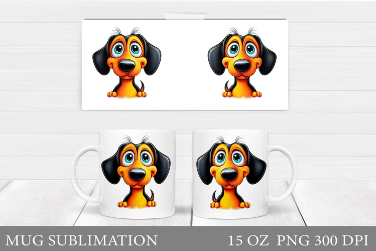 Cute Dog Mug Sublimation. Funny Dog Sublimation