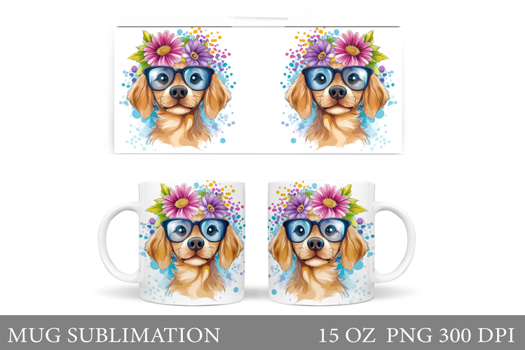 Cute Dog Mug Sublimation. Cute Dog Sublimation