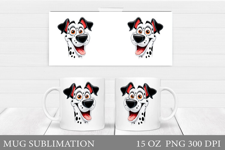Cute Dog Mug Sublimation. Cute Dog Sublimation example image 1
