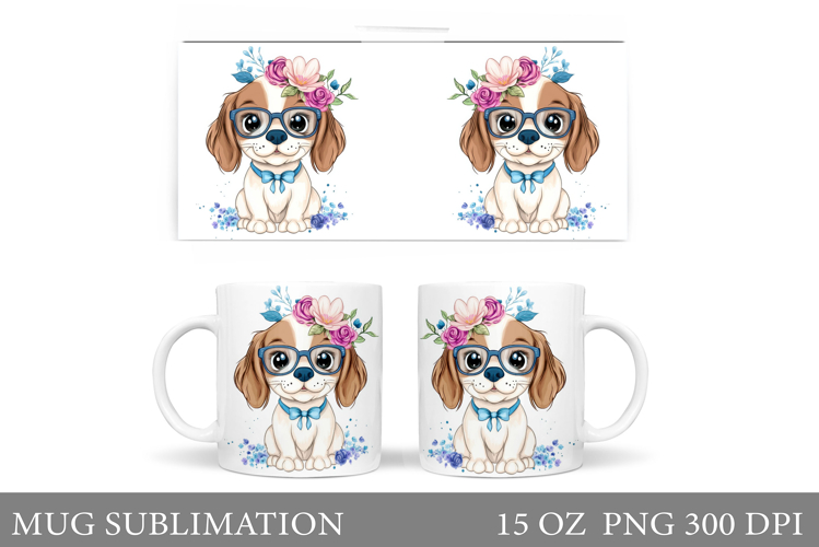 Cute Dog Mug Sublimation. Cute Dog Sublimation